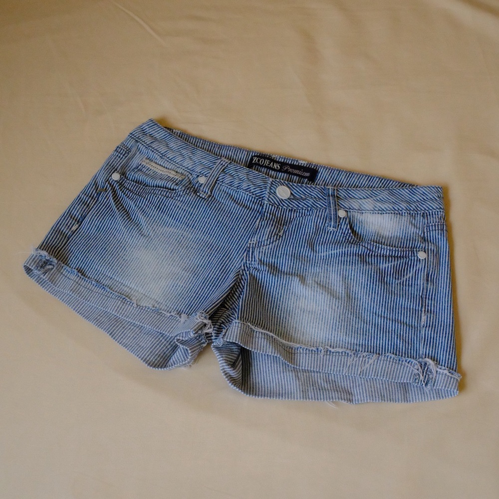 ZCO Jeans Premium Striped Denim Shorts